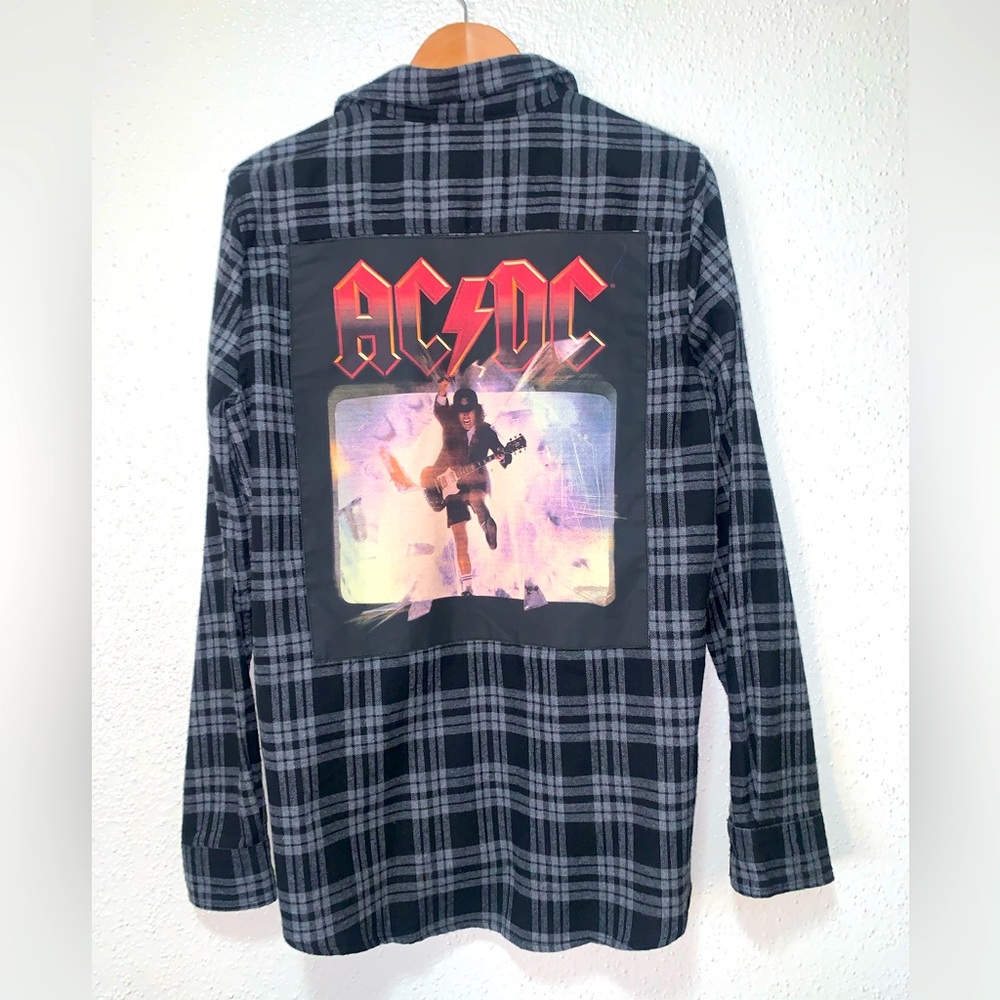 men’s flannel ACDC